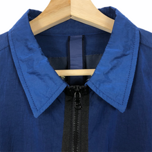 Load image into Gallery viewer, Paul and Shark Blue Nylon Shimmer Overshirt - Medium (M) PTP 21.25"