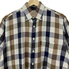 Load image into Gallery viewer, Aquascutum Block Check Short Sleeved Shirt - Medium (M) PTP 23.5"