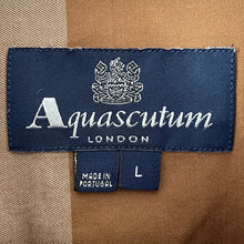 Load image into Gallery viewer, Aquascutum Block Check Long Sleeved Shirt - Large (L) PTP 22.75"