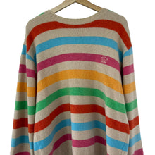 Load image into Gallery viewer, Paul and Shark Striped Merino Wool Crew Neck Sweater - Large (L) PTP 25"