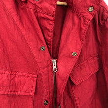 Load image into Gallery viewer, C.P Company Red Goggle Hooded Overshirt - Extra Large (XL) PTP 22.25"