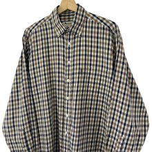 Load image into Gallery viewer, Aquascutum House Check Long Sleeved Shirt - Large (L) PTP 25"