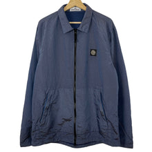 Load image into Gallery viewer, Stone Island Blue Weft Nylon Seersucker TC Overshirt - Extra Large (XL) PTP 24"