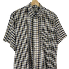 Load image into Gallery viewer, Aquascutum House Check Short Sleeved Shirt - Large (L) PTP 24.75"