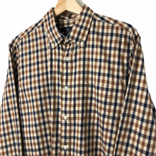 Load image into Gallery viewer, Aquascutum House Check Long Sleeved Shirt - Large (L) PTP 22"
