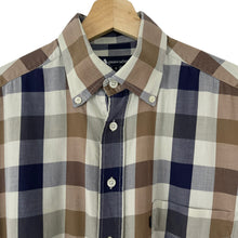 Load image into Gallery viewer, Aquascutum Block Check Short Sleeved Shirt - Medium (M) PTP 23"