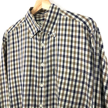 Load image into Gallery viewer, Aquascutum House Check Long Sleeved Shirt - Large (L) PTP 25"