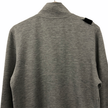 Load image into Gallery viewer, Ma.Strum Grey Half Zip Pullover Sweater - Small (S) PTP 21"