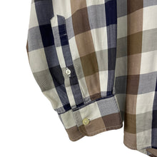 Load image into Gallery viewer, Aquascutum Block Check Long Sleeved Shirt - Large (L) PTP 24.5"