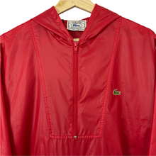 Load image into Gallery viewer, Vintage Red Lacoste Izod Half Zip Cagoule - Medium (M) PTP 22.75"