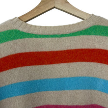 Load image into Gallery viewer, Paul and Shark Striped Merino Wool Crew Neck Sweater - Large (L) PTP 25"
