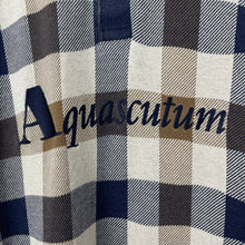Load image into Gallery viewer, Aquascutum Block Check Long Sleeved Rugby Shirt - Large (L) PTP 22.75"