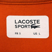 Load image into Gallery viewer, Lacoste Orange Short Sleeved Logo T-Shirt - Large (L) PTP 22.5"