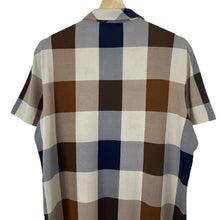 Load image into Gallery viewer, Aquascutum Block Check Short Sleeved Polo - Large (L) PTP 22"