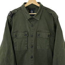 Load image into Gallery viewer, Ma.Strum Green Button Up Double Pocket Overshirt - Extra Large (XL) PTP 25.25"