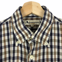 Load image into Gallery viewer, Aquascutum House Check Short Sleeved Shirt - Medium (M) PTP 23"