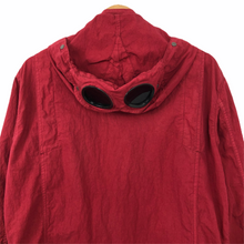 Load image into Gallery viewer, C.P Company Red Goggle Hooded Overshirt - Extra Large (XL) PTP 22.25"