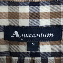 Load image into Gallery viewer, Aquascutum House Check Long Sleeved Shirt - Medium (M) PTP 22.5"