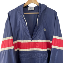 Load image into Gallery viewer, Vintage Navy Lacoste Izod Half Zip Cagoule - Extra Large (XL) PTP 26.25"