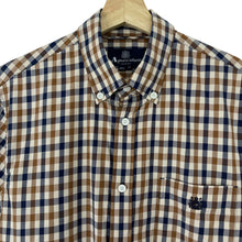 Load image into Gallery viewer, Aquascutum House Check Short Sleeved Shirt - Medium (M) PTP 20.5"