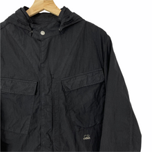Load image into Gallery viewer, C.P Company Black Goggle Hooded Overshirt - Large (L) PTP 21"