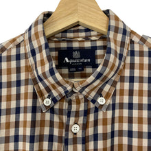 Load image into Gallery viewer, Aquascutum House Check Short Sleeved Shirt - Extra Large (XL) PTP 21.75"