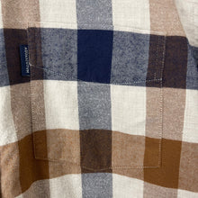 Load image into Gallery viewer, Aquascutum Block Check Flannel Long Sleeved Shirt - Large (L) PTP 21.5"
