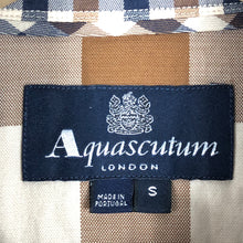 Load image into Gallery viewer, Aquascutum Check Short Sleeved Shirt - Small (S) PTP 19.5"