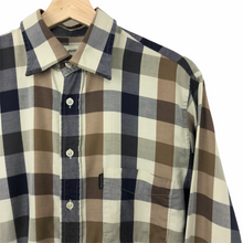Load image into Gallery viewer, Aquascutum Block Check Long Sleeved Shirt - Medium (M) PTP 23"