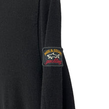 Load image into Gallery viewer, Paul and Shark Black Crew Neck Wool Sweater - Small (S) PTP 18.5"