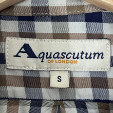 Load image into Gallery viewer, Aquascutum House Check Long Sleeved Shirt - Small (S) PTP 22.5"