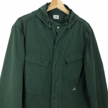 Load image into Gallery viewer, C.P Company Green Goggle Hooded Overshirt - Double Extra Large (XXL) PTP 23"