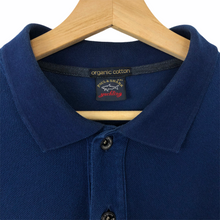 Load image into Gallery viewer, Paul and Shark Blue Long Sleeved Polo - Double Extra Large (XXL) PTP 24.25"