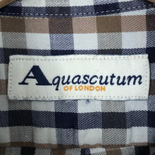 Load image into Gallery viewer, Aquascutum House Check Short Sleeved Shirt - Large (L) PTP 23.5"