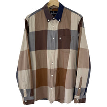 Load image into Gallery viewer, Aquascutum Block Check Long Sleeved Shirt - Large (L) PTP 22.75"