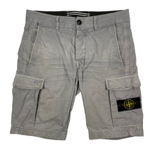 Load image into Gallery viewer, Stone Island Grey Bermuda Cargo Shorts - W 30"