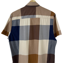 Load image into Gallery viewer, Aquascutum Block Check Short Sleeved Shirt - Medium (M) PTP 21.25"