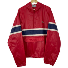 Load image into Gallery viewer, Vintage Red Lacoste Izod Half Zip Cagoule - Large (L) PTP 25"