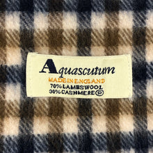 Load image into Gallery viewer, Aquascutum Classic House Check Lambswool / Cashmere Scarf - One Size Fits All