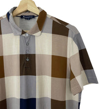 Load image into Gallery viewer, Aquascutum Block Check Short Sleeved Polo - Medium (M) PTP 21.25"