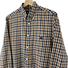 Load image into Gallery viewer, Aquascutum House Check Long Sleeved Shirt - Medium (M) PTP 20.75"