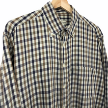 Load image into Gallery viewer, Aquascutum House Check Long Sleeved Shirt - Large (L) PTP 25"