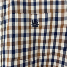 Load image into Gallery viewer, Aquascutum House Check Long Sleeved Shirt - Large (L) PTP 22"