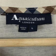 Load image into Gallery viewer, Aquascutum Block Check Short Sleeved T-Shirt - Large (L) PTP 21.5"