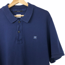 Load image into Gallery viewer, C.P Company Navy Blue Short Sleeved Polo - Extra Large (XL) PTP 23.5"