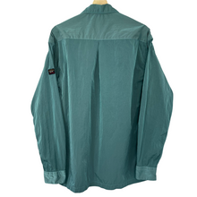 Load image into Gallery viewer, Paul and Shark Water Green Econyl Nylon Metal Overshirt - Large (L) PTP 23.25"