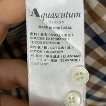 Load image into Gallery viewer, Aquascutum House Check Long Sleeved Shirt - Small (S) PTP 20"