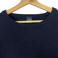 Load image into Gallery viewer, Paul and Shark Navy Crew Neck Wool Sweater - Large (L) PTP 22.5"