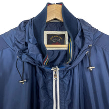 Load image into Gallery viewer, Paul and Shark Navy Blue Hooded Logo Jacket - Triple Extra Large (XXXL) PTP 27"