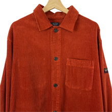 Load image into Gallery viewer, Paul and Shark Orange Amber Multi Pocket Corduroy Overshirt - Double Extra Large (XXL) PTP 27"